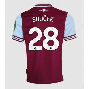 West Ham United Tomas Soucek #28 Domaci Dres 2024-25 Kratak Rukavima